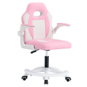 Otočná stolička, ružová/biela, ODELIA vyobraziť