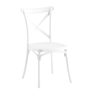 Stohovateľná stolička, biela, SAVITA vyobraziť