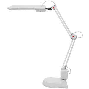 Ecolite Biela LED stolová lampa 8W s nastaviteľnými polohovacími kĺbmi L50164-LED/BI vyobraziť