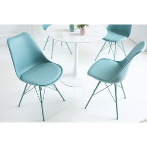 Jedálenská stolička 4 ks IKAROS Dekorhome Svetlo modrá vyobraziť