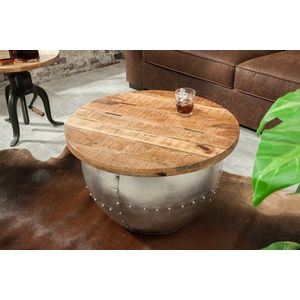 Konferenčný stolík drevo / kov Dekorhome Mangovníkové drevo vyobraziť