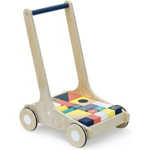 Dřevěný vozík s kostkami DICE vícebarevný vyobraziť