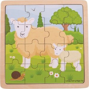 Puzzle ovce s jehňátkem SHEEP vyobraziť