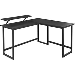 Rohový písací stôl Vasagle Corner čierny vyobraziť