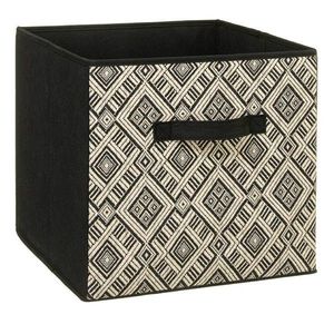 Úložný box Ethnique 31x31 cm čiernobiely vyobraziť