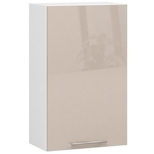 Závěsná kuchyňská skříňka Olivie W 50 cm bílá/cappuccino vyobraziť