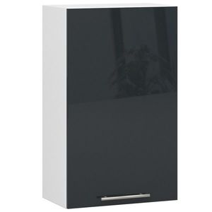 Závěsná kuchyňská skříňka Olivie W 50 cm grafit/bílá vyobraziť
