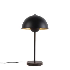 Retro stolová lampa čierna so zlatom - Magnax vyobraziť