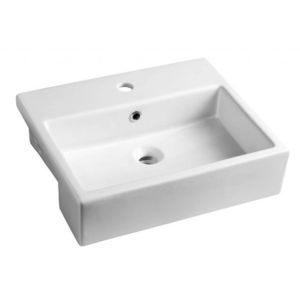 ISVEA - PURITY keramické umývadlo polozápustné 50x42cm, biela 10PL52050 vyobraziť
