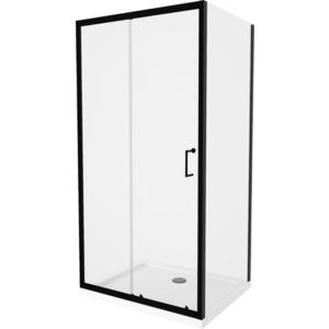 MEXEN/S - APIA sprchovací kút 130x70, transparent, čierna 840-130-070-70-00 vyobraziť