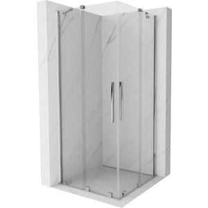 MEXEN/S - Velar Duo štvorcový sprchovací kút 80 x 80, transparent, chróm 871-080-080-02-01 vyobraziť