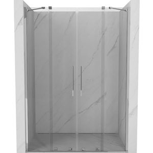 MEXEN/S - Velar Duo posuvné sprchové dvere 140, transparent, chróm 871-140-000-02-01 vyobraziť