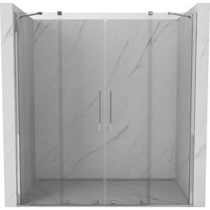 MEXEN/S - Velar Duo posuvné sprchové dvere 170, transparent, chróm 871-170-000-02-01 vyobraziť