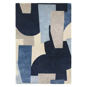 Modrý ručne tkaný koberec z recyklovaných vlákien 200x290 cm Romy – Asiatic Carpets vyobraziť