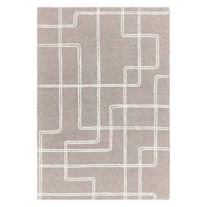 Svetlosivý ručne tkaný vlnený koberec 200x300 cm Ada – Asiatic Carpets vyobraziť