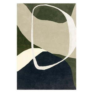Zelený ručne tkaný vlnený koberec 160x230 cm Matrix – Asiatic Carpets vyobraziť