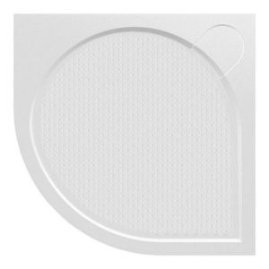 GELCO - ARCA sprchová vanička z liateho mramoru, štvrťkruh, 80x80cm, R550 PA558 vyobraziť