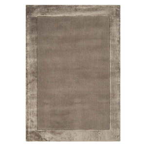 Hnedý ručne tkaný koberec s prímesou vlny 80x150 cm Ascot – Asiatic Carpets vyobraziť