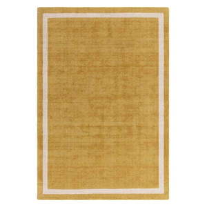 Okrovožltý ručne tkaný vlnený koberec 160x230 cm Albi – Asiatic Carpets vyobraziť