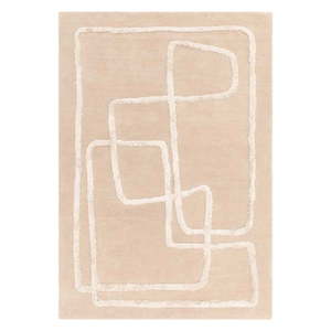 Béžový ručne tkaný vlnený koberec 200x300 cm Matrix – Asiatic Carpets vyobraziť