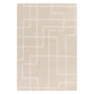Béžový ručne tkaný vlnený koberec 120x170 cm Ada – Asiatic Carpets vyobraziť