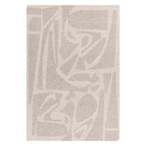 Krémovobiely ručne tkaný vlnený koberec 160x230 cm Loxley – Asiatic Carpets vyobraziť