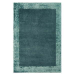 Ručne tkaný koberec s prímesou vlny v petrolejovej farbe 160x230 cm Ascot – Asiatic Carpets vyobraziť