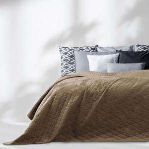 Béžový pléd cez posteľ AmeliaHome Laila Cappuccino, 260 x 240 cm vyobraziť