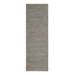 Svetlosivý ručne tkaný jutový behúň 66x200 cm Soumak – Asiatic Carpets vyobraziť