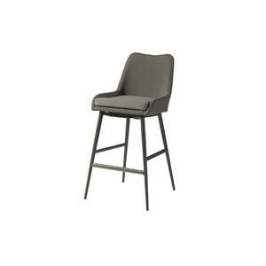 Sivá kovovo-polstrovaná záhradná barová stolička Domino – Exotan vyobraziť