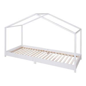 Biela domčeková detská posteľ 90x200 cm Montessori – Roba vyobraziť