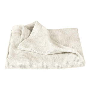 Krémová pletená detská deka z Bio bavlny 80x80 cm Seashells – Roba vyobraziť