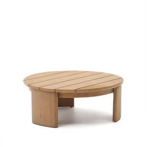 Okrúhly záhradný odkladací stolík z eukalyptového dreva ø 90 cm Xoriguer – Kave Home vyobraziť