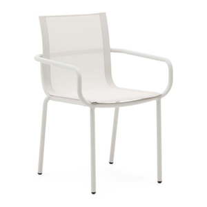 Biela kovová záhradná stolička Galdana – Kave Home vyobraziť