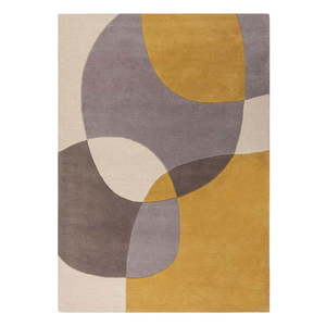 Okrovo žlto-béžový vlnený koberec 200x290 cm Glow – Flair Rugs vyobraziť