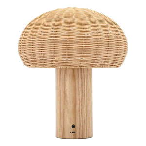 LED stolová lampa v prírodnej farbe s ratanovým tienidlom (výška 32 cm) – Villa Collection vyobraziť