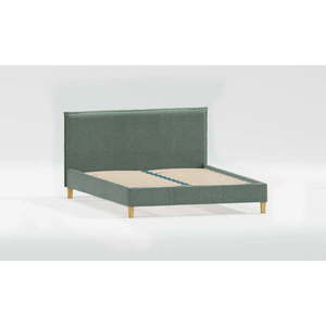 Zelená čalúnená dvojlôžková posteľ s roštom 180x200 cm Tina – Ropez vyobraziť