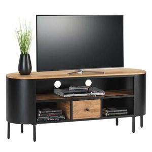 Ambia Home TV DIEL, akácia, čierna, farby akácie, 145/60/40 cm vyobraziť