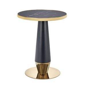 Sconto Jedálenský stôl MULANO čierny mramor/zlatá vyobraziť