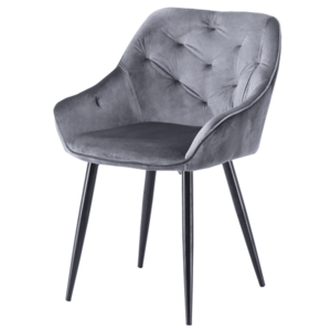 Sconto Jedálenská stolička SCK-487 sivá/čierna vyobraziť