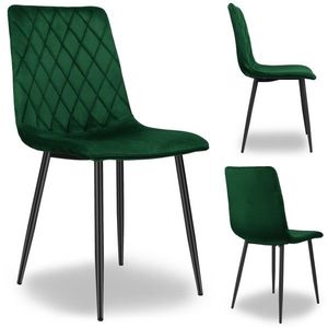 Čalouněná židle DEXTER samet zelená vyobraziť