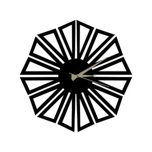 Dekoratívne nástenné hodiny Hedef 50 cm čierne vyobraziť