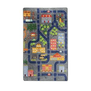 Detský koberec Malé mesto 140x190 cm sivý vyobraziť