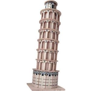 Dřevěné 3D puzzle Torre pendente hnědé vyobraziť