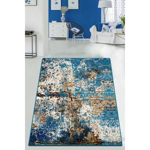 Koberec Be Lost 150x300 cm modrý vyobraziť