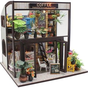 Miniatura domečku COFFEE hnědá vyobraziť