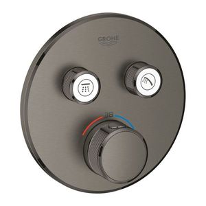 GROHE Grohtherm Smart Control - Termostat pre podomietkovú inštaláciu s 2 ventilmi, kartáčovaný Hard Graphite 29119AL0 vyobraziť