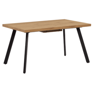 Jedálenský stôl, rozkladací, dub/kov, 140-180x80 cm, AKAIKO vyobraziť