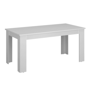 Jedálenský rozkladací stôl, biela, 160-210x90 cm, ERODIN vyobraziť