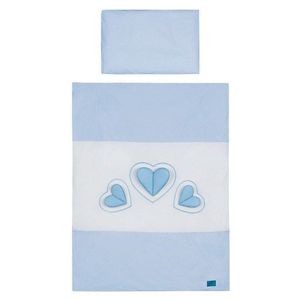 5-dielne posteľné obliečky Belisima Tri srdcia 100/135 bielo-modré vyobraziť